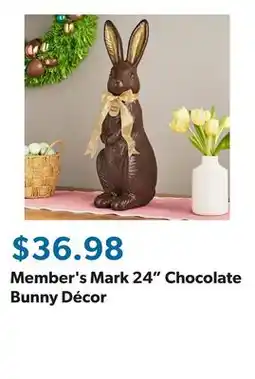 Sam's Club Member's Mark 24 Chocolate Bunny Décor offer