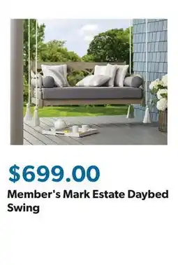 Sam's Club Member's Mark Estate Daybed Swing offer