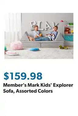 Sam's Club Member's Mark Kids' Explorer Sofa, Assorted Colors offer