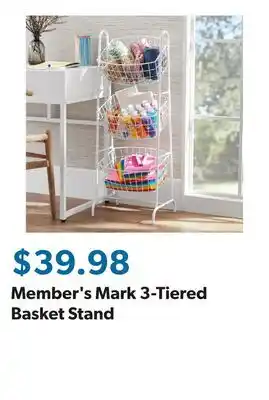 Sam's Club Member's Mark 3-Tiered Basket Stand offer