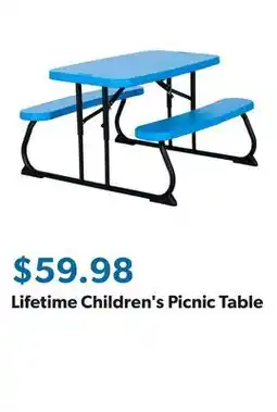 Sam's Club Lifetime Children's Picnic Table offer