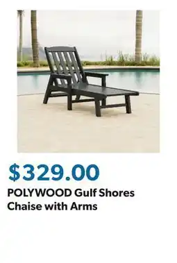 Sam's Club POLYWOOD Gulf Shores Chaise with Arms offer