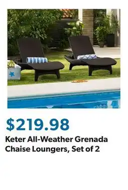Sam's Club Keter All-Weather Grenada Chaise Loungers, Set of 2 offer