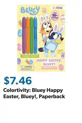 Sam's Club Colortivity: Bluey Happy Easter, Bluey!, Paperback offer