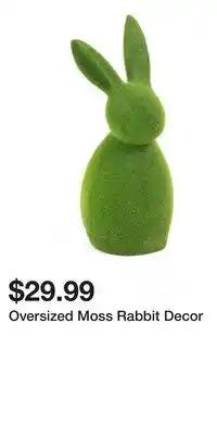 TJ Maxx Oversized Moss Rabbit Decor offer