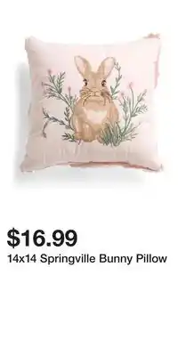 TJ Maxx 14x14 Springville Bunny Pillow offer