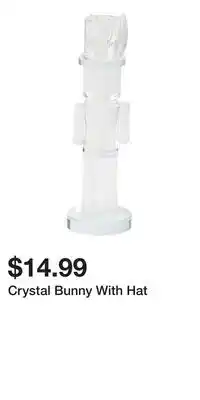 TJ Maxx Crystal Bunny With Hat offer