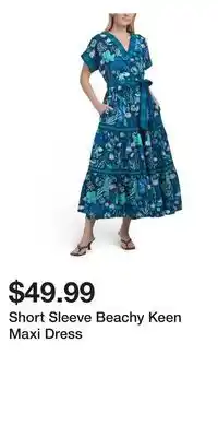 TJ Maxx Short Sleeve Beachy Keen Maxi Dress offer