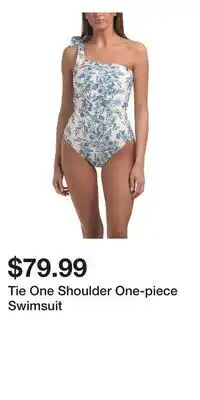 TJ Maxx Tie One Shoulder One-piece Swimsuit offer