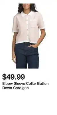TJ Maxx Elbow Sleeve Collar Button Down Cardigan offer
