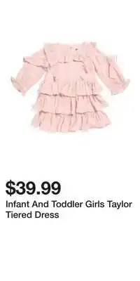 TJ Maxx Infant And Toddler Girls Taylor Tiered Dress offer