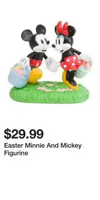 TJ Maxx Easter Minnie And Mickey Figurine offer
