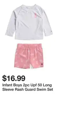 TJ Maxx Infant Boys 2pc Upf 50 Long Sleeve Rash Guard Swim Set offer