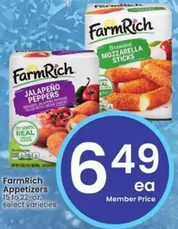 Albertsons FarmRich Appetizers offer