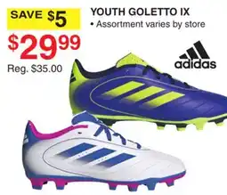 Dunham's Sports ADIDAS YOUTH GOLETTO IX offer