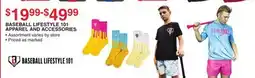 Dunham's Sports BASEBALL LIFESTYLE 101 APPAREL AND ACCESSORIES offer
