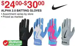 Dunham's Sports ALPHA 2.0 BATTING GLOVES offer