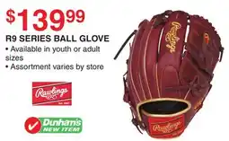 Dunham's Sports RAWLINGS R9 SERIES BALL GLOVE offer