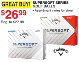 Dunham's Sports CALLAWAY SUPERSOFT SERIES GOLF BALLS offer