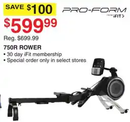 Dunham's Sports PROFORM 750R ROWER offer