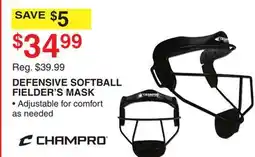 Dunham's Sports CHAMPRO DEFENSIVE SOFTBALL FIELDER'S MASK offer