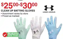 Dunham's Sports UNDER ARMOUR CLEAN UP BATTING GLOVES offer