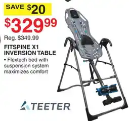Dunham's Sports TEETER FITSPINE X1 INVERSION TABLE offer