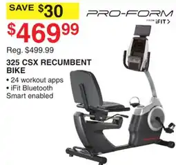 Dunham's Sports 325 CSX RECUMBENT BIKE offer