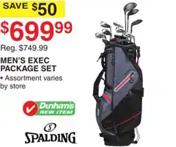 Dunham's Sports SPALDING MEN'S EXEC PACKAGE SET offer