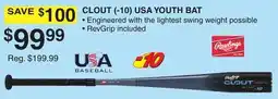 Dunham's Sports CLOUT (-10) USA YOUTH BAT offer