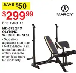 Dunham's Sports MARCY MD-879 2PC OLYMPIC WEIGHT BENCH offer
