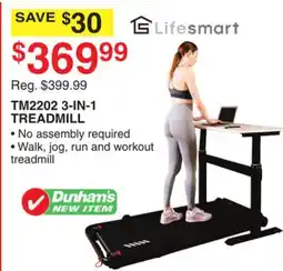 Dunham's Sports TM2202 3-IN-1 TREADMILL offer