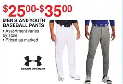 Dunham's Sports UNDER ARMOUR MEN'S AND YOUTH BASEBALL PANTS offer