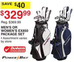 Dunham's Sports MEN'S OR WOMEN'S EX850 PACKAGE SET offer
