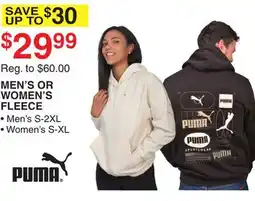 Dunham's Sports PUMA MEN'S OR WOMEN'S FLEECE offer