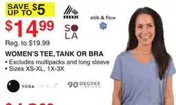Dunham's Sports WOMEN'S TEE, TANK OR BRA offer