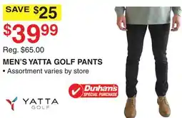 Dunham's Sports MEN'S YATTA GOLF PANTS offer