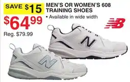 Dunham's Sports NB MEN'S OR WOMEN'S 608 TRAINING SHOES offer