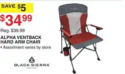 Dunham's Sports BLACK SIERRA ALPHA VENTBACK HARD ARM CHAIR offer
