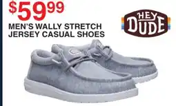Dunham's Sports HEY DUDE MEN'S WALLY STRETCH JERSEY CASUAL SHOES offer