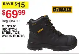 Dunham's Sports DEWALT MEN'S 6 IRONTON STEEL TOE WORK BOOTS offer