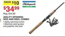 Dunham's Sports SHAKESPEARE AGILITY SPINNING ROD AND REEL COMBO offer