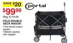 Dunham's Sports PORTAL FOLD DOUBLE DECK WAGON offer