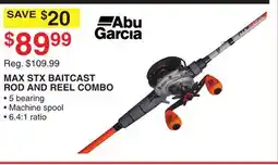 Dunham's Sports ABU GARCIA MAX STX BAITCAST ROD AND REEL COMBO offer
