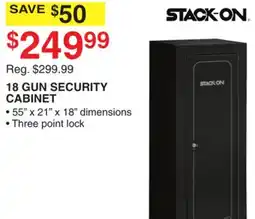 Dunham's Sports STACK ON 18 GUN SECURITY CABINET offer