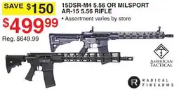Dunham's Sports 15DSR-M4 5.56 OR MILSPORT AR-15 5.56 RIFLE offer