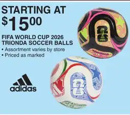 Dunham's Sports ADIDAS FIFA WORLD CUP 2026 TRIONDA SOCCER BALLS offer