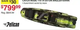 Dunham's Sports PELICAN CATCH MODE 110 TR SIT-ON ANGLER KAYAK offer
