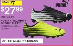 Dunham's Sports PUMA YOUTH ATTACANTO II SOCCER CLEATS offer
