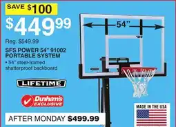 Dunham's Sports SFS POWER 54 91002 PORTABLE SYSTEM offer